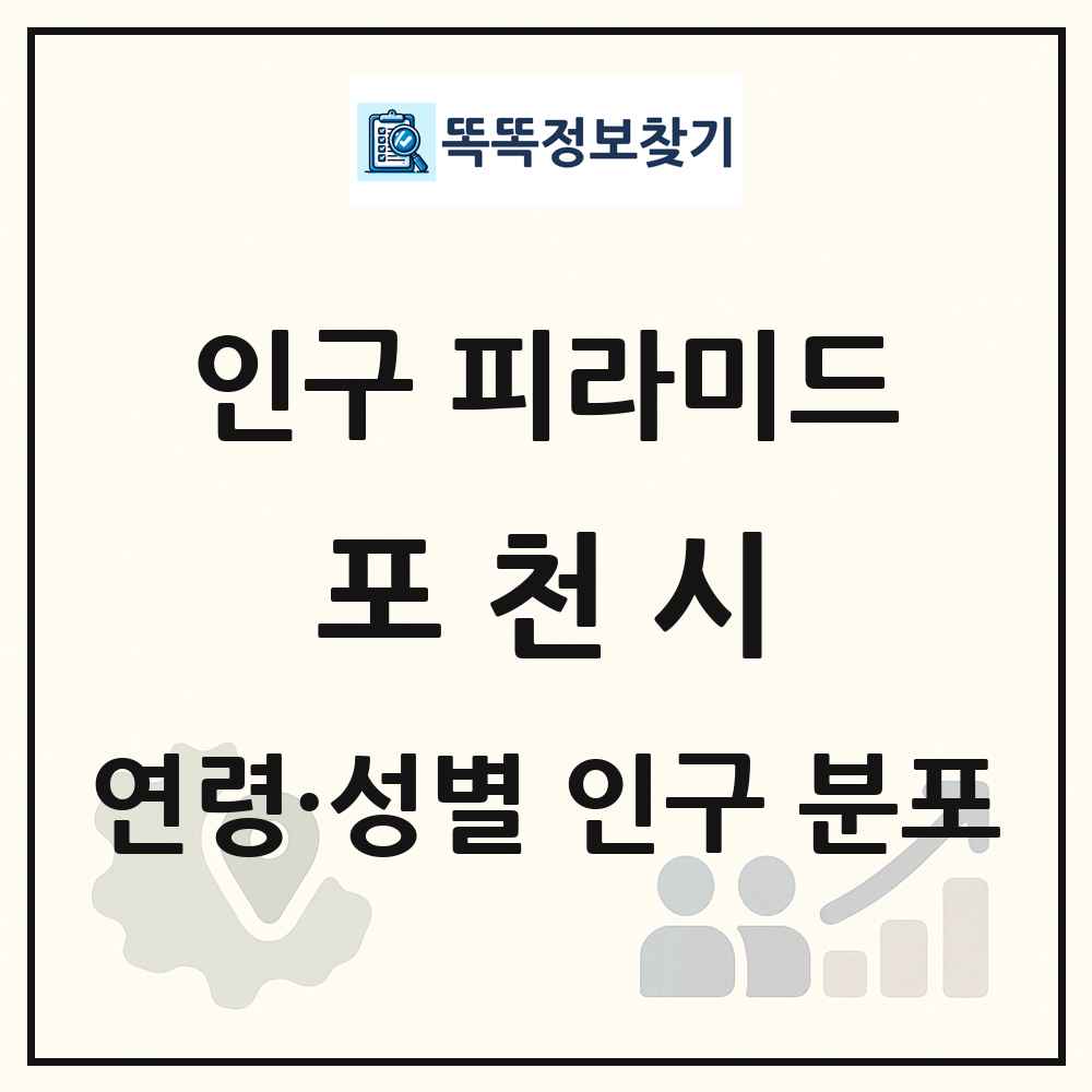 포천시 인구 피라미드 링크 그림